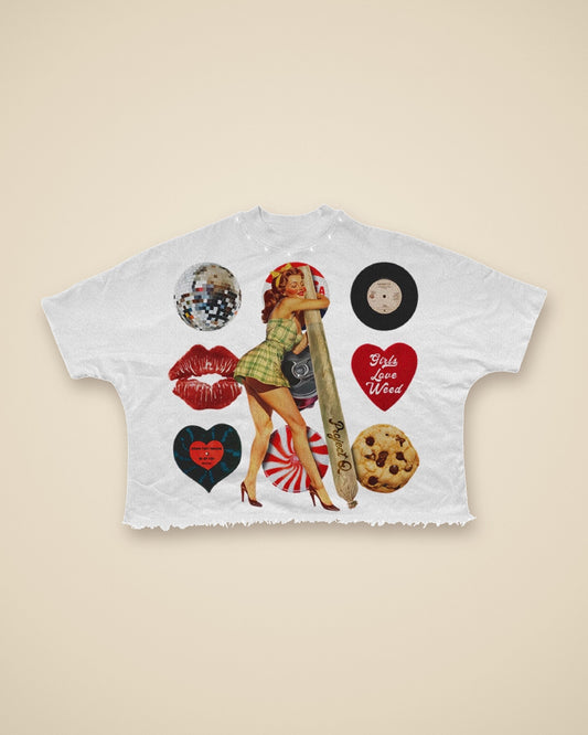 Steph de Project Q, camiseta del Drop 001 Twin Flames, 100% algodon 250 GSM diseñada en Puerto Rico